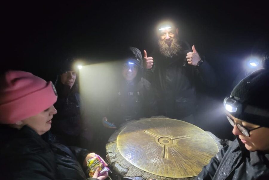 Snowdon summit night Snowdon summit night